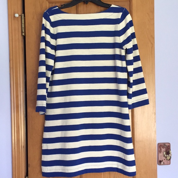 J.Crew Striped Tunic Dress in Cream and Blue - Picture 3 of 6
